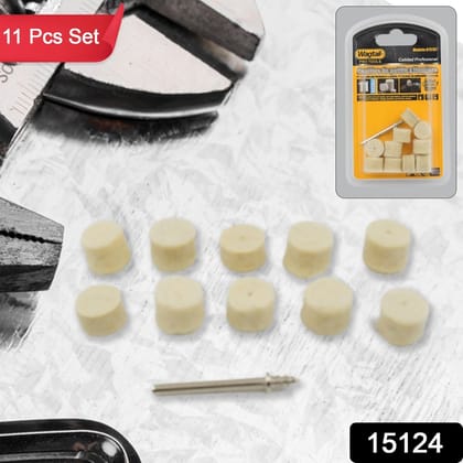 Rotary Tool Accessory Wool Felt Polishing Pad Felt (11 Pcs Set)