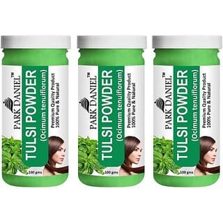 PARK DANIEL Premium Tulsi Powder - Great For Hair, Skin, Face Combo Pack 3 bottles of 100 gms(300 gms) (300 g)