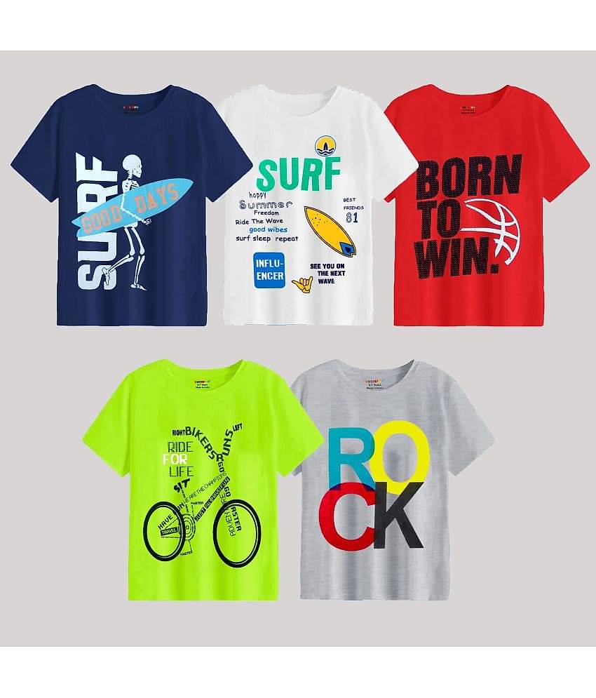 Kuchipoo Pack of 1 Boys Cotton Blend T-Shirt ( Multicolor9 )