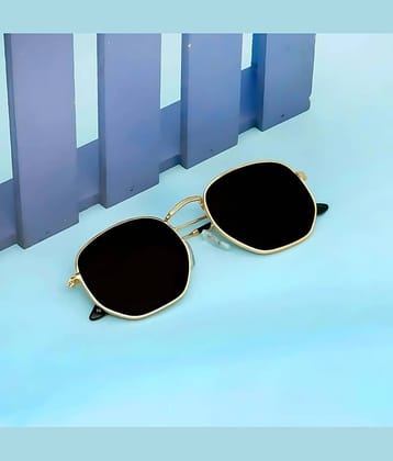 SGMC Gold Oval Sunglasses ( Pack of 1 )