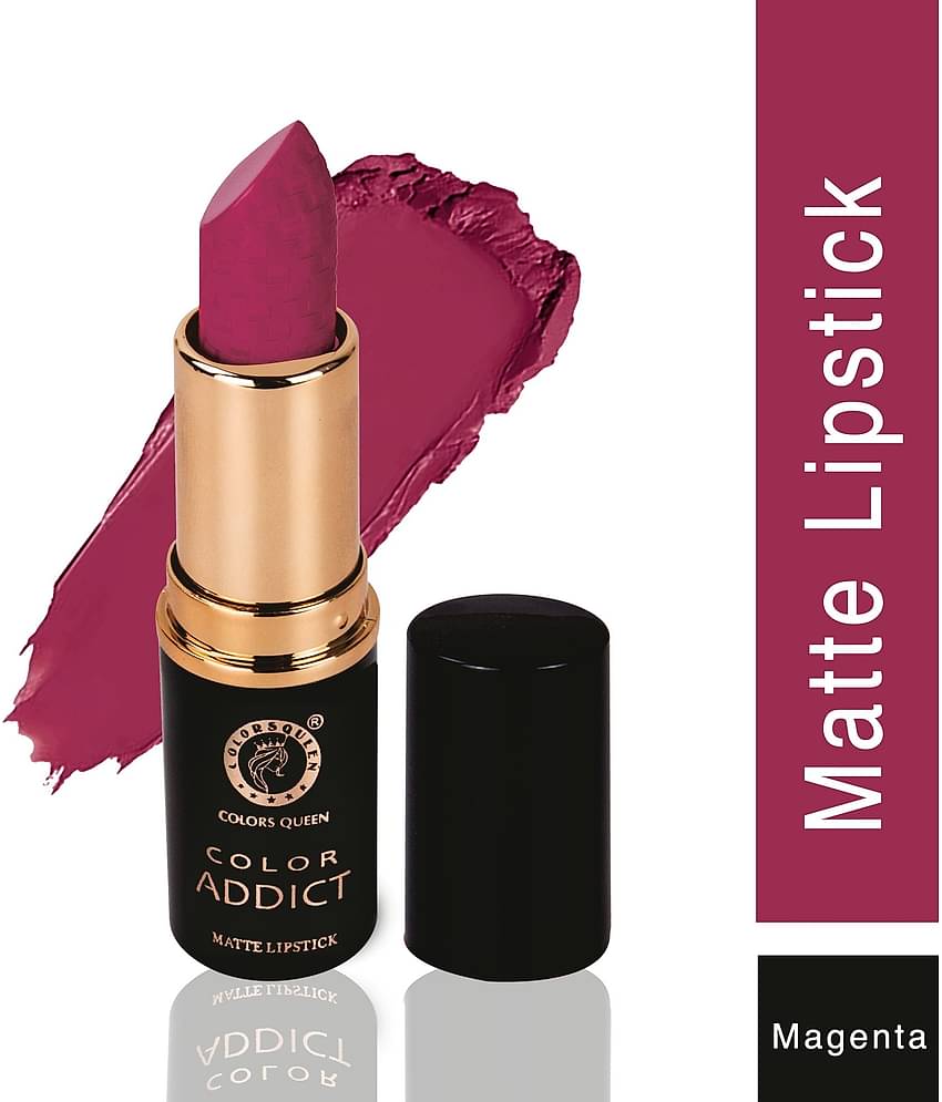 Colors Queen Color Addict Long Lasting Matte Lipstick (Shade - 01)