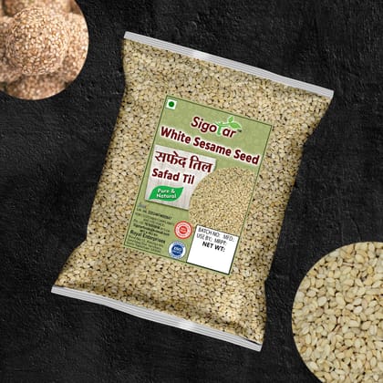 Sigotar White Sesame Seeds, Pure and Natural, 1 kg