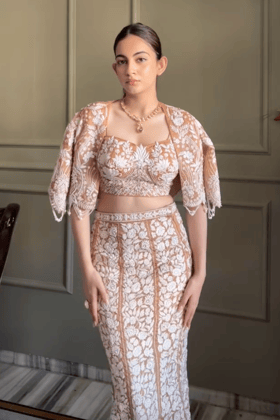Jannat Khurana in FLORA FISH CUT LEHENGA SET-XS