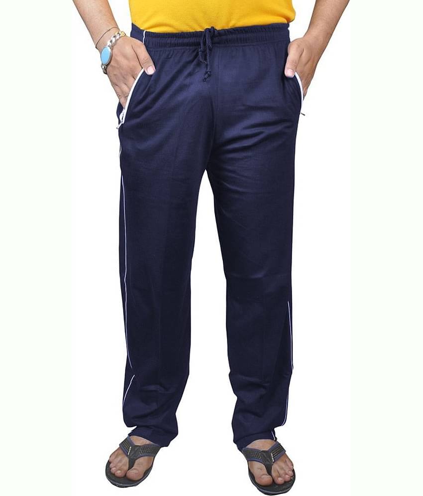 Reoutlook Blue Cotton Blend Men's Trackpants ( Pack of 1 )