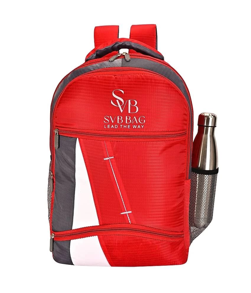 SVB BAG 35 Ltrs Polyester Backpack *For Boys & Girls ( Red ) - Red