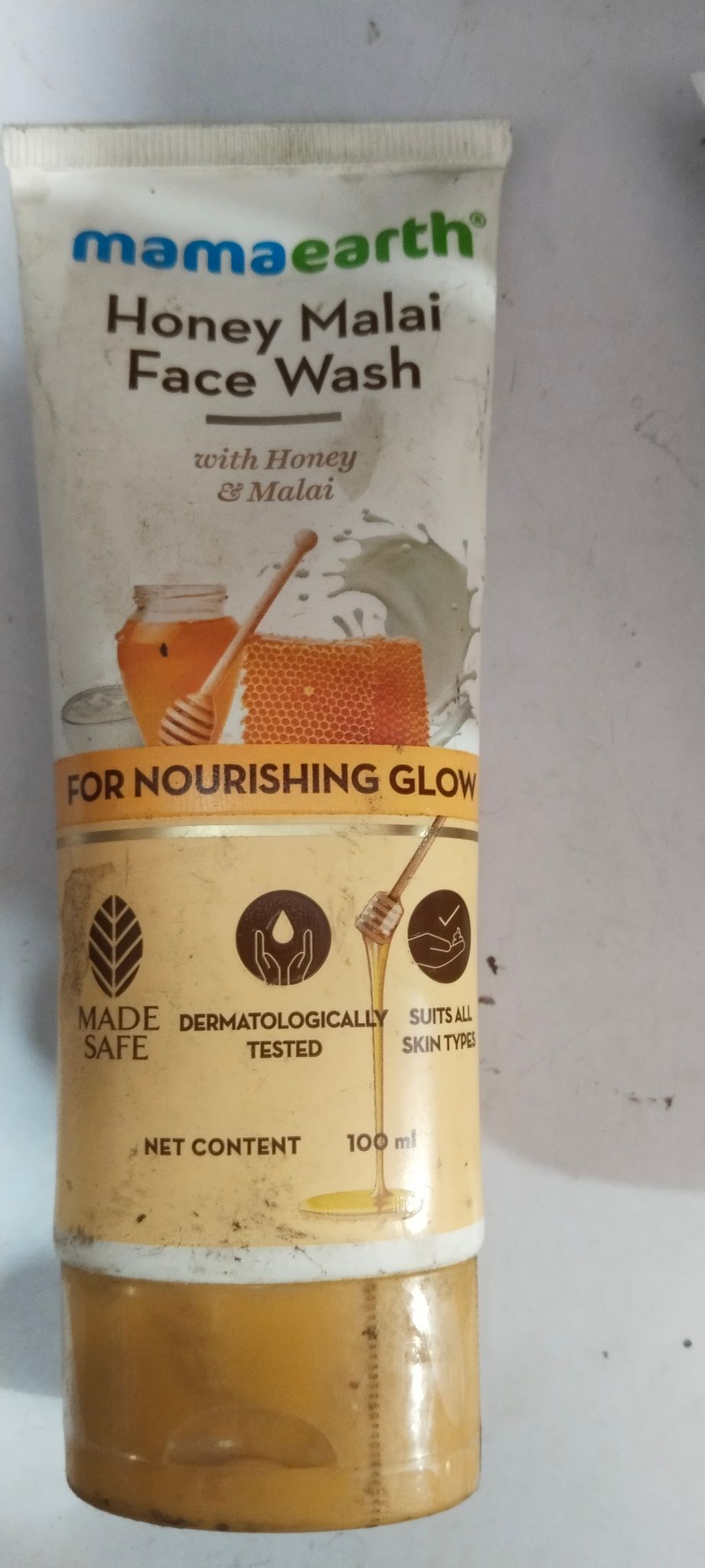 Mama Earth Honey Malai facewash 