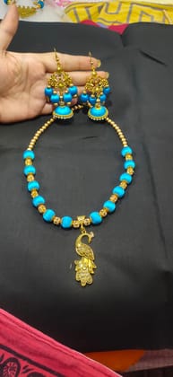 Elegant Pendant Necklace & Earring Set