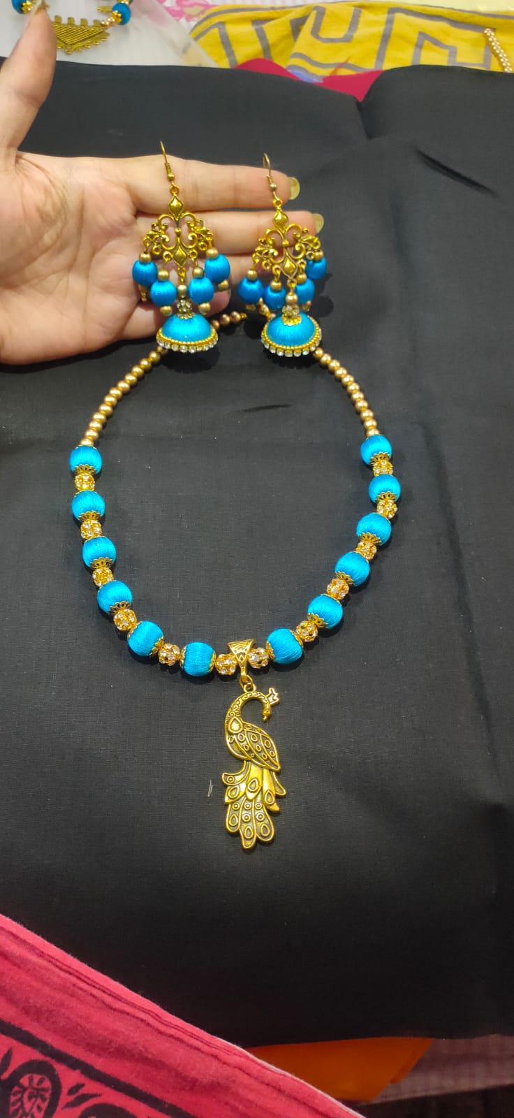 Elegant Pendant Necklace & Earring Set