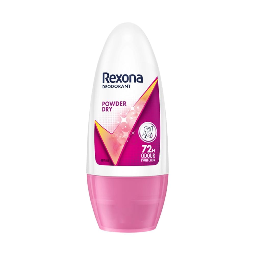 Rexona-Rollon Underarm Roll On Deodorant For Women - Powder Dry, 50 ml