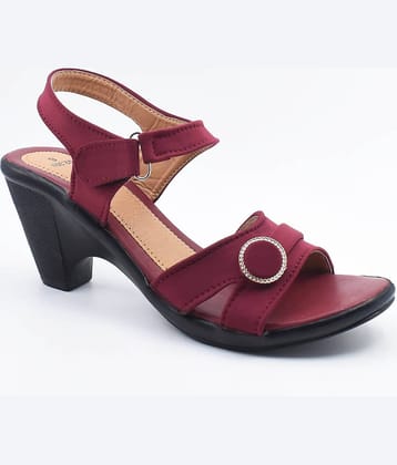 IndiForce Red Women's Sandal Heels