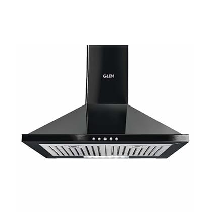 Electric Kitchen Chimney, Pyramid Shape Baffle filters 60cm 1000 m3/h -Black (6050 DX BL)