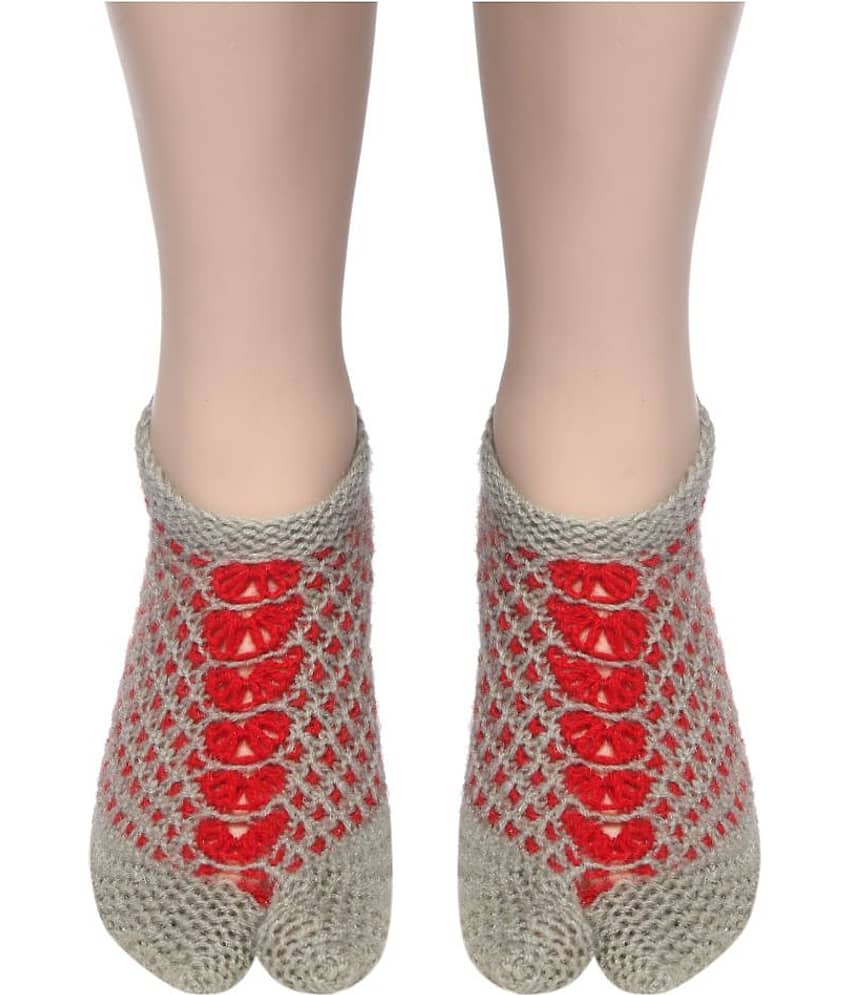 KC Store - Multicolor Woollen Women's Footies ( Pack of 1 )