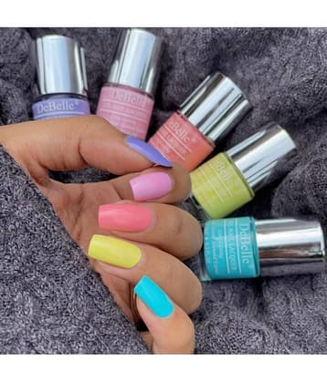 DeBelle Multi Crme Nail Polish 40 ( Pack of 5 )