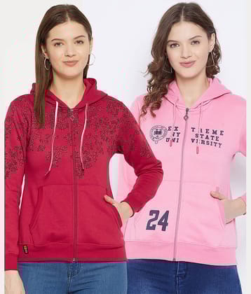 First Krush Women Fleece Hooded Sweatshirt For ( Multicolor )
