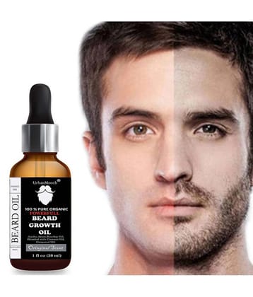 Urbanmooch Organic Powerful Beard & Mustache Growth Oil With Jojoba & Argan 30 mL