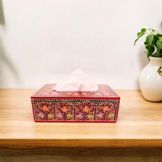 Kashmiri Papier  Mache Tissue Box