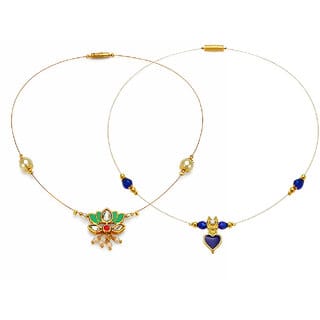 Invisible Chain 1 Layer, Royal Blue and MultiColour, 2 Qty