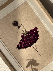 Dancing Girl Pressed Rose Petal Frame  Handmade Botanical Wall Art & Unique Gift