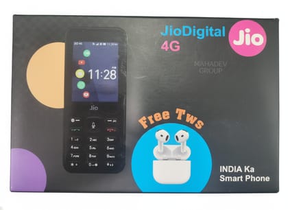 Jio phone F320B 4G combo offer with back cover and Tws