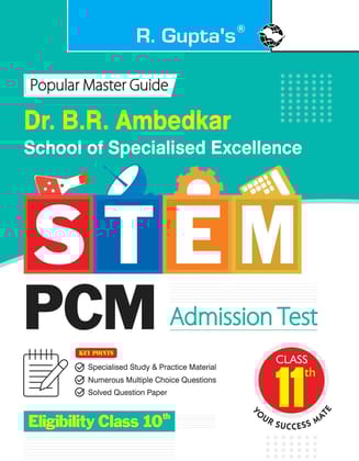 Dr. BR Ambedkar School of Specialised Excellence - STEM: PCM Admission Test Guide (for Class 11th) [Paperback] [May 17, 2025] RPH Editorial Board