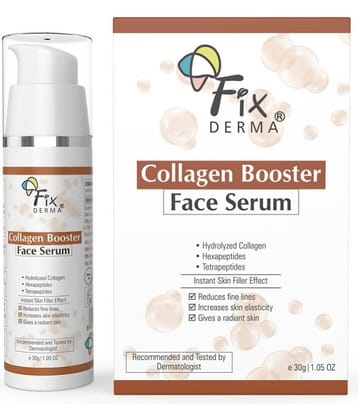 Fixderma Hydrolyzed Collagen Booster for Fine Lines & Wrinkles, Serum for Face 30g, (Pack of 1)