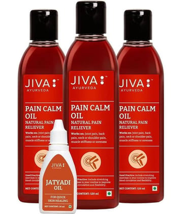 Jiva Pain Calm Oil For Joint Pain -120ml (Pack of 3)