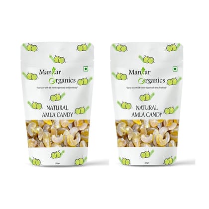Mangar Organics Natural Amla Candy 400gm (Pack of 2, 200gm x2)