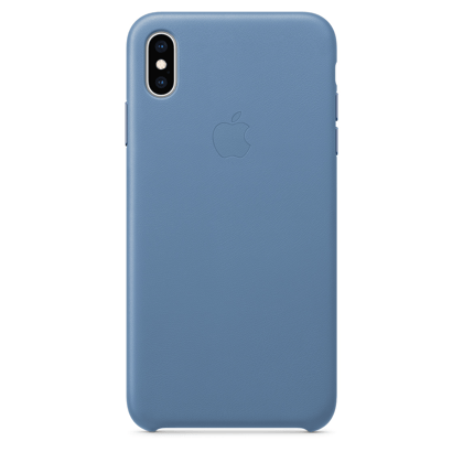 Premium Leather Cover - Cornflower-iPhone XS Max