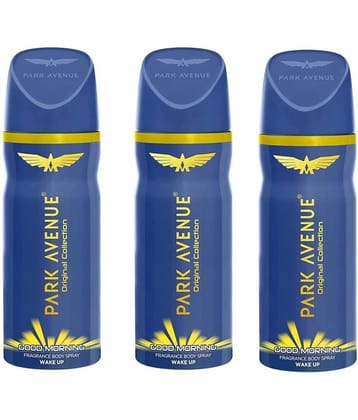 Park Avenue GOODMORNING BODY SPRAY,150 ML EACH Deodorant Spray for Unisex 450 ml ( Pack of 3 )