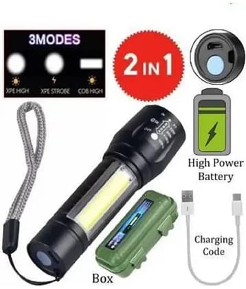 PAAVI - 2W AA Battery Flashlight Torch ( Pack of 1 )