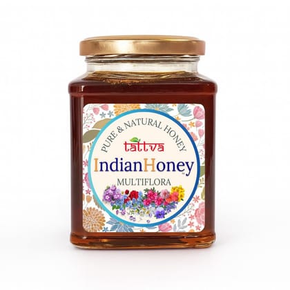 IndianHoney Himalayan Multiflora & Warming & Anti-Inflammatory Ginger Infused Honey Combo Pack (500gm & 230gm) Himalayan Multiflora & Ginger