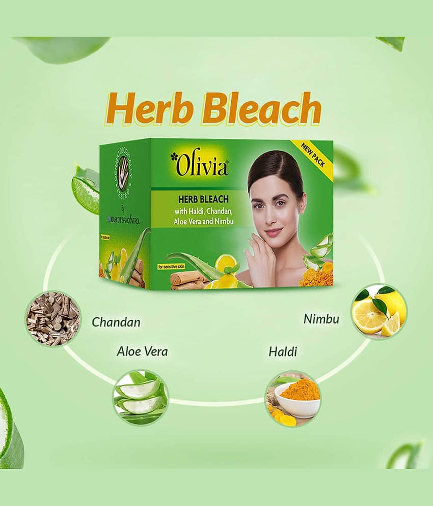 OLIVIA 1 Time Use Facial Kit For All Skin Type Haldi Chandan 150g ( Pack of 1 )