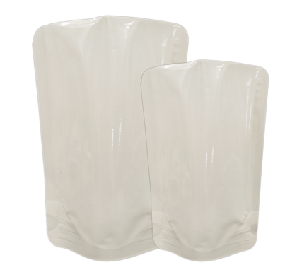 Transparent / Milky White Vacuum Stand Up pouch 170x265x45x45 MM  1 L  Capacity 500 pieces