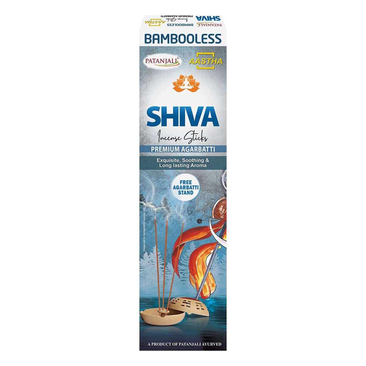 AASTHA SHIVA AGARBATTI BAMBOOLESS 80GM