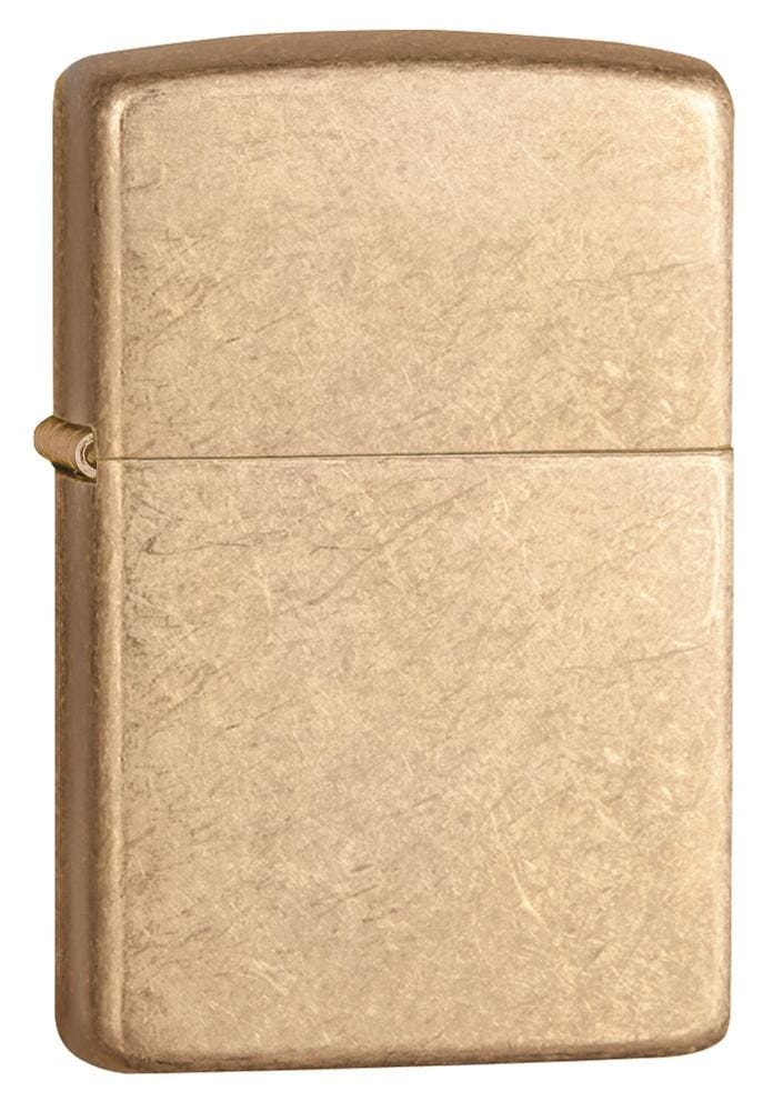 Zippo Armor Tumbled Brass Windproof Pocket Lighter