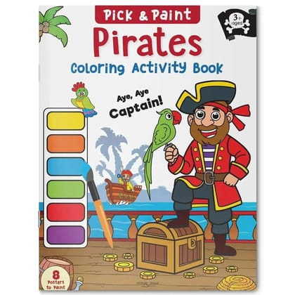 Wonder House Pick and Paint Coloring Activity Book Pirates