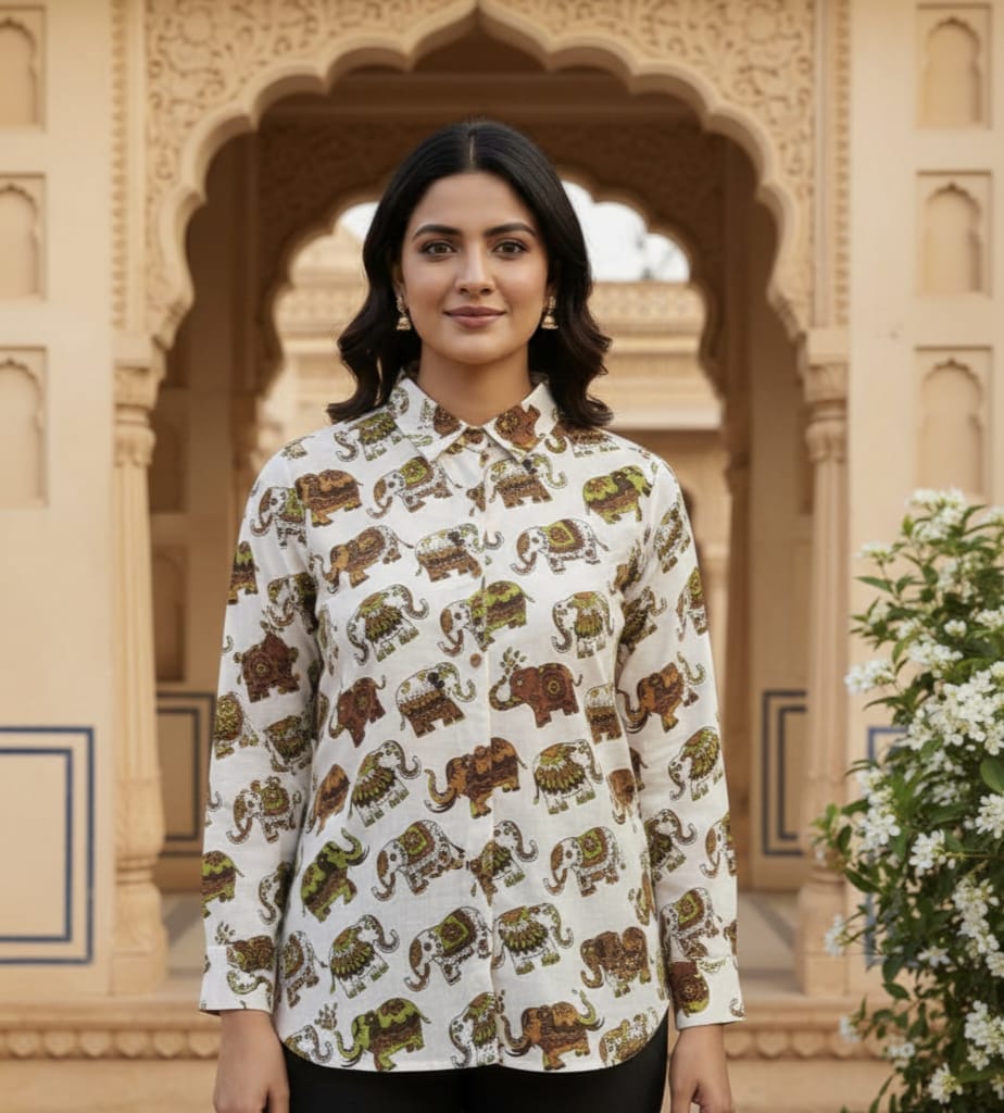 COTTON SHIRT FOR WOMEN Rajasthani Traditional....