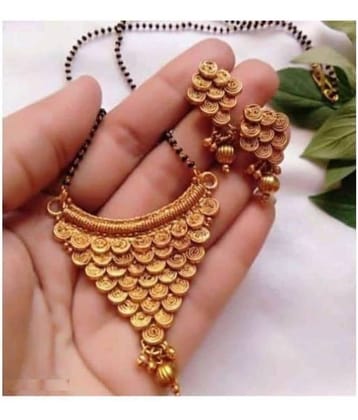 Sunhari Jewels - Golden Mangalsutra Set ( Pack of 1 )