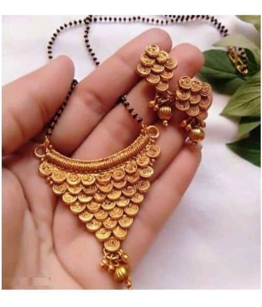 Sunhari Jewels - Golden Mangalsutra Set ( Pack of 1 )