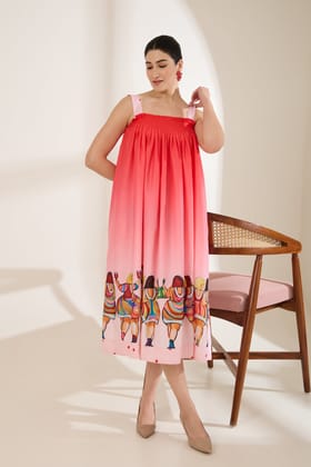 LAUDIES PRINTED DRESS-LAUDIES / Polyester / XXS