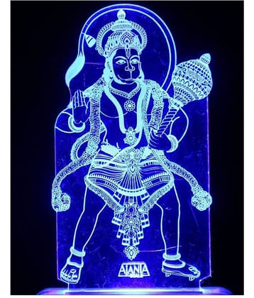 SUPER AJANTA Multicolor Night Lamp ( Pack of 1 )