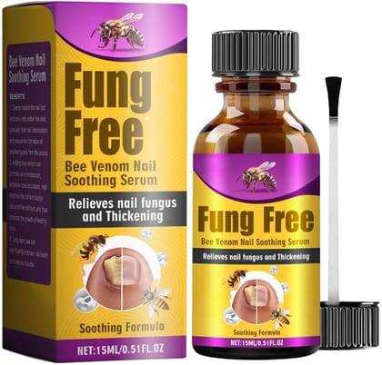 Bee Venom Nail Treatment Serum, Bee Venom Fast-Acting Anti-Fungal Nail, Fungal Nail Treatment and Repair for Fingernails and Toenails, Bee Venom Nail Serum (2PC)