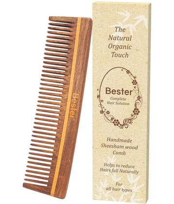 Bester - Wooden Paddle Brush For All Hair Types ( Pack of 1 )