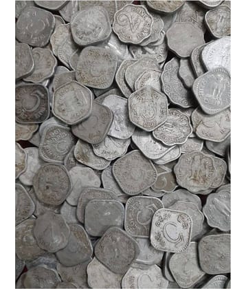Hop n Shop Republic India 1, 2, 3, 5, 10, 20 Paise Alluminium 100 Coins Lot, See Description for Details