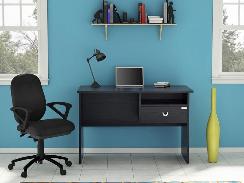 Uno Study Table - Granite Black Color