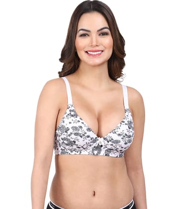 AMOUR SECRET Pack of 1 Lycra Lightly Padded Everyday Bra For Women ( White )