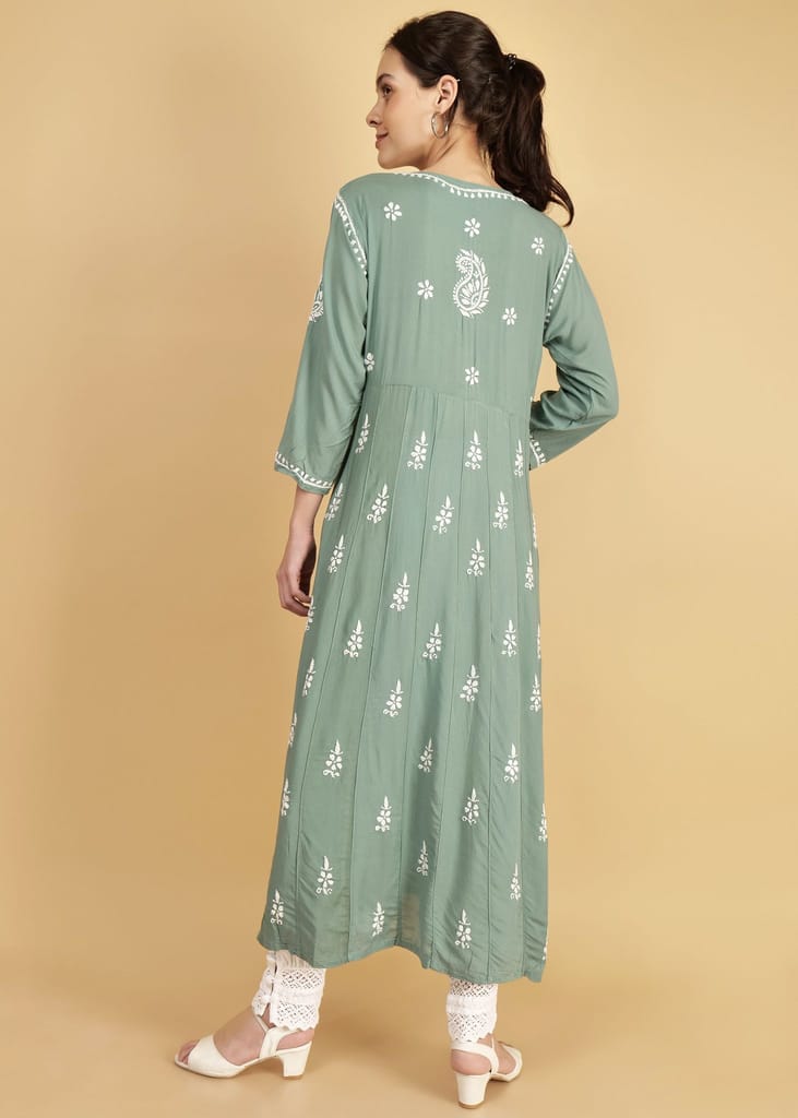 Modal Green Anarkali Kurta/ Gown