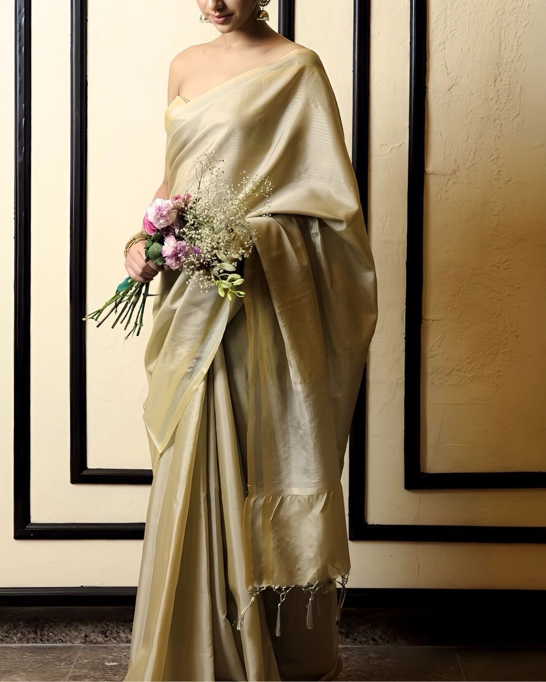 Sheen gold tissue Banarasi saree