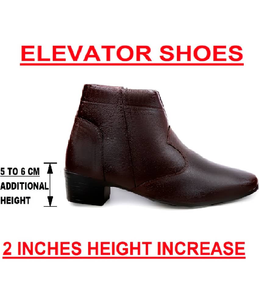 YUVRATO BAXI Tan Men's Formal Boots