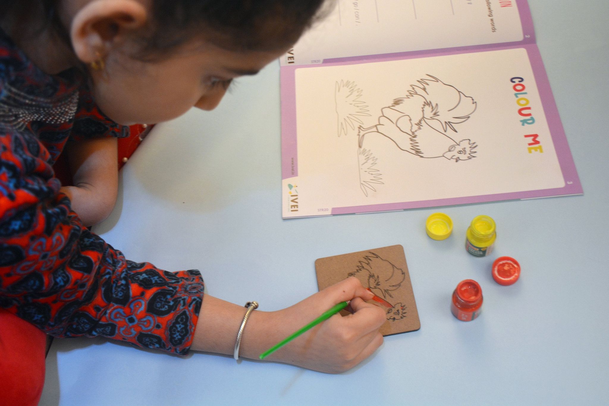IVEI The Rooster and the Fox - Workbooks and 2 DIY Coasters - 4 to 7 Yrs
